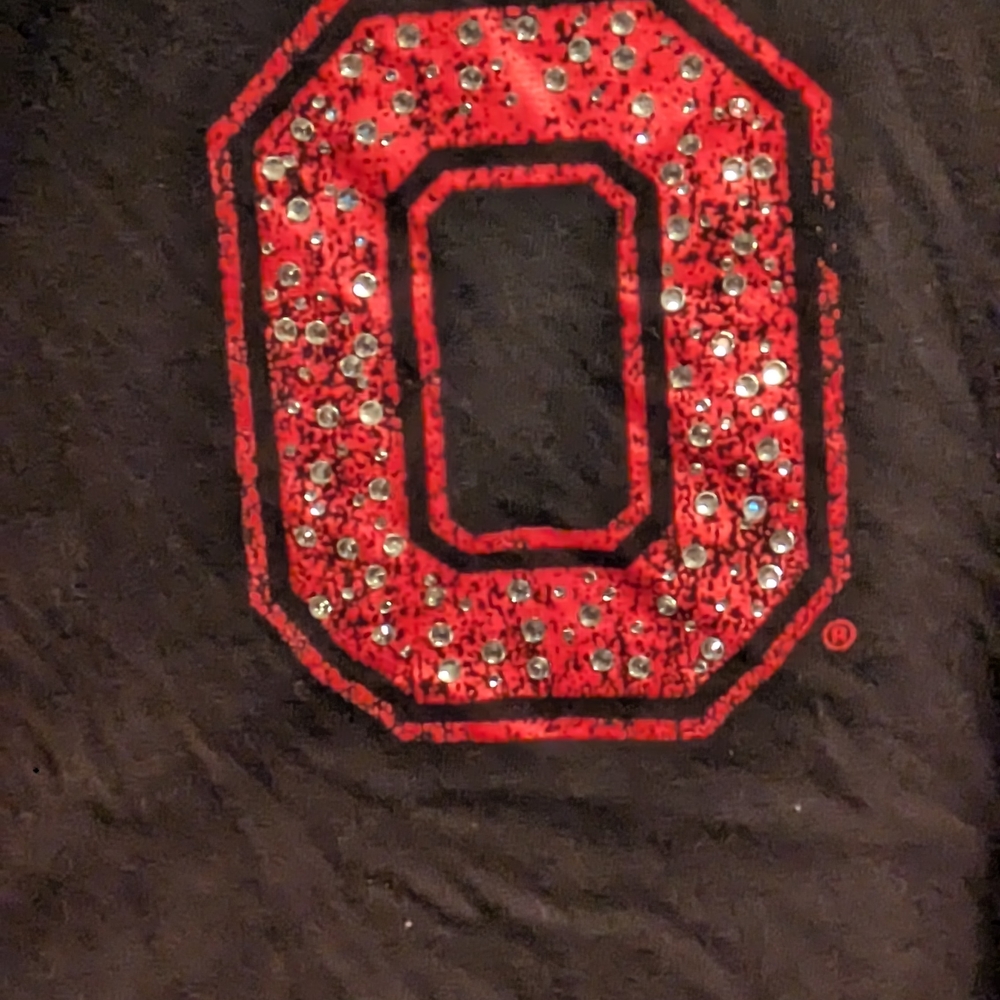 Ohio State Women's Black and Red Long Sleeve Tee - Picture 4 of 6